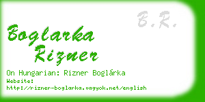 boglarka rizner business card